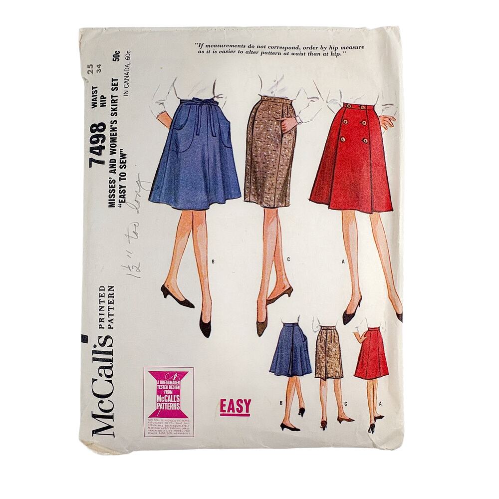 VTG 1960s Sewing Pattern Lot 3 McCalls Simplicity Dress Skirt Robe Complete Cut - Picture 2 of 16